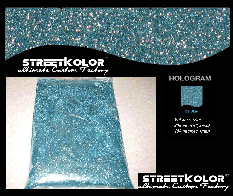 KolorPearl Brilliant higítós festék, Világoskék Hologram árnyalat, 400 micro
