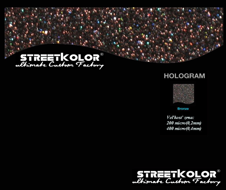 KolorPearl Brilliant higítós festék, Bronz Hologram árnyalat, 400 micron