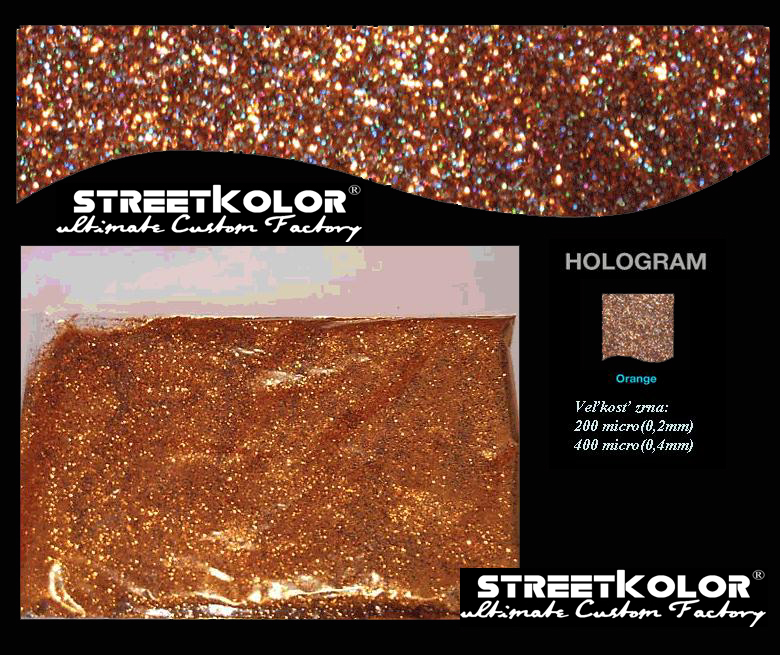 KolorPearl Brilliant higítós festék, Narancssárga Hologram árnyalat, 400 micro
