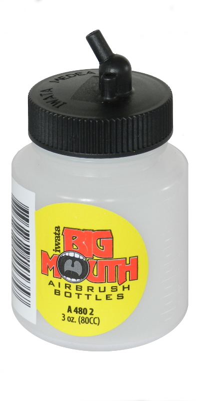Iwata Big Mouth műanyag flakon airbrush pisztolyokhoz 2,5oz/75ml