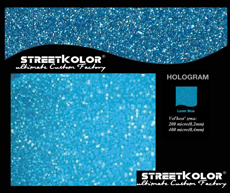 Kék hologram, 100 gramm, 400 micro=0,4mm