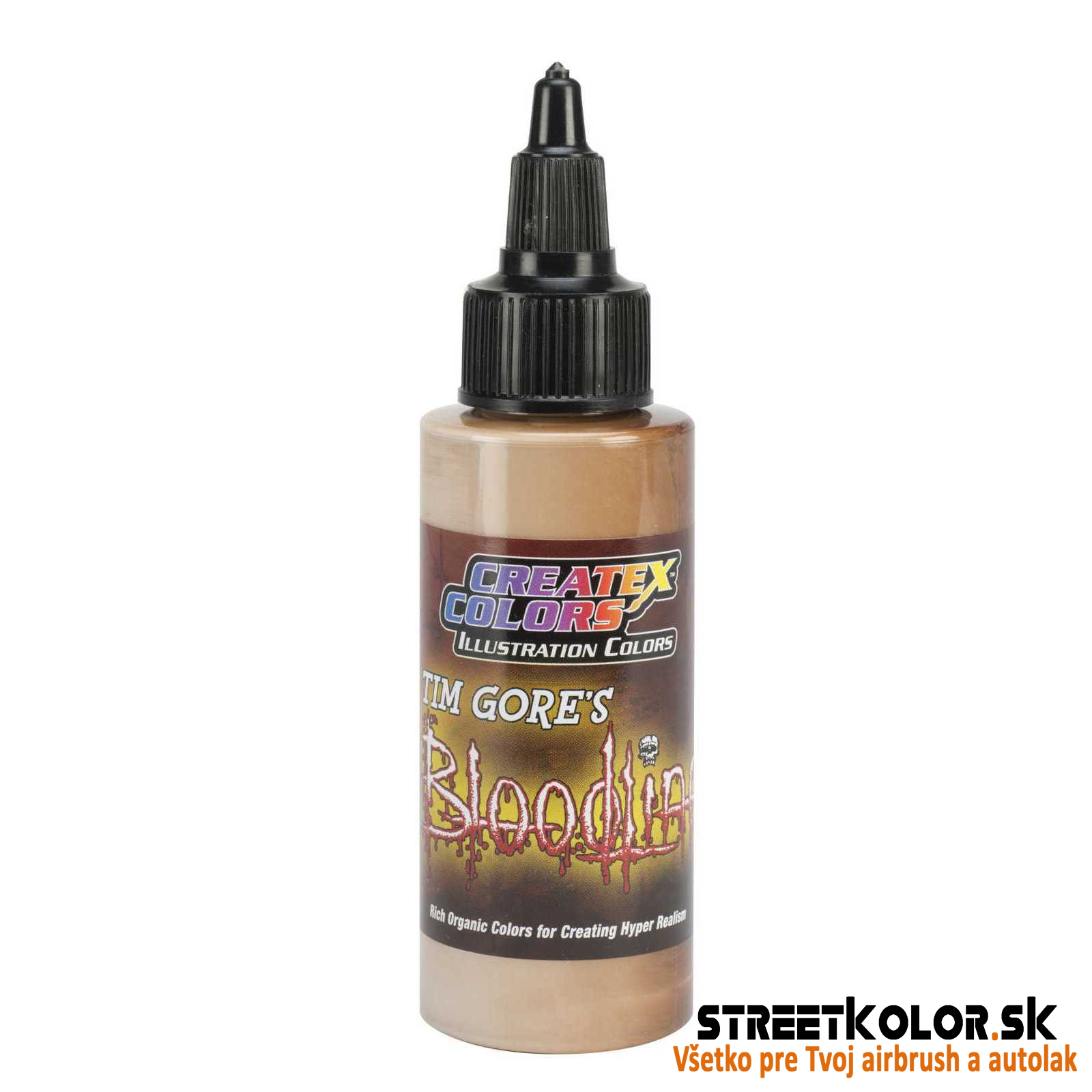 CreateX 5018 Sötét olívaarany illusztrációs airbrush festék 60 ml