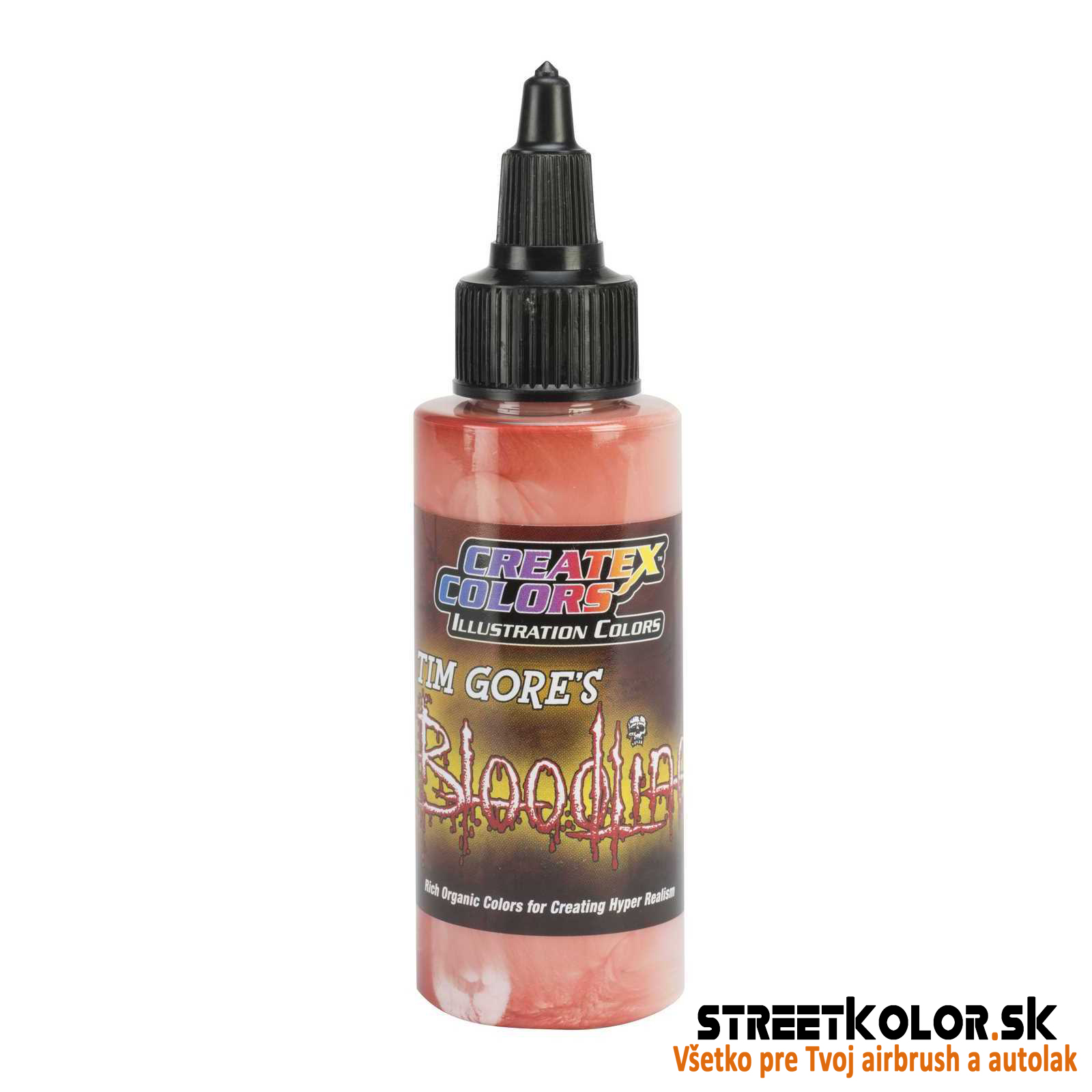 CreateX 5028 Rózsaszínespiros illusztrációs airbrush festék 60 ml