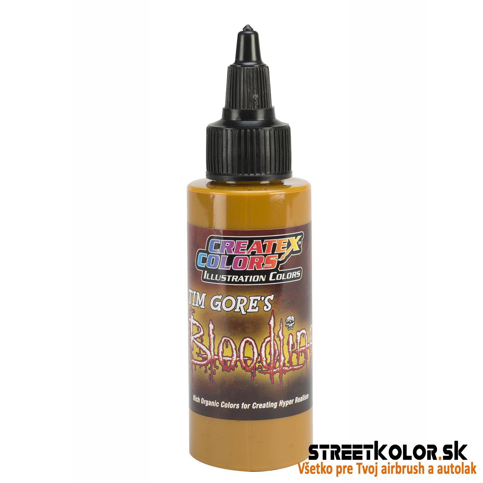 CreateX 5037 Okker illusztrációs airbrush festék 60 ml