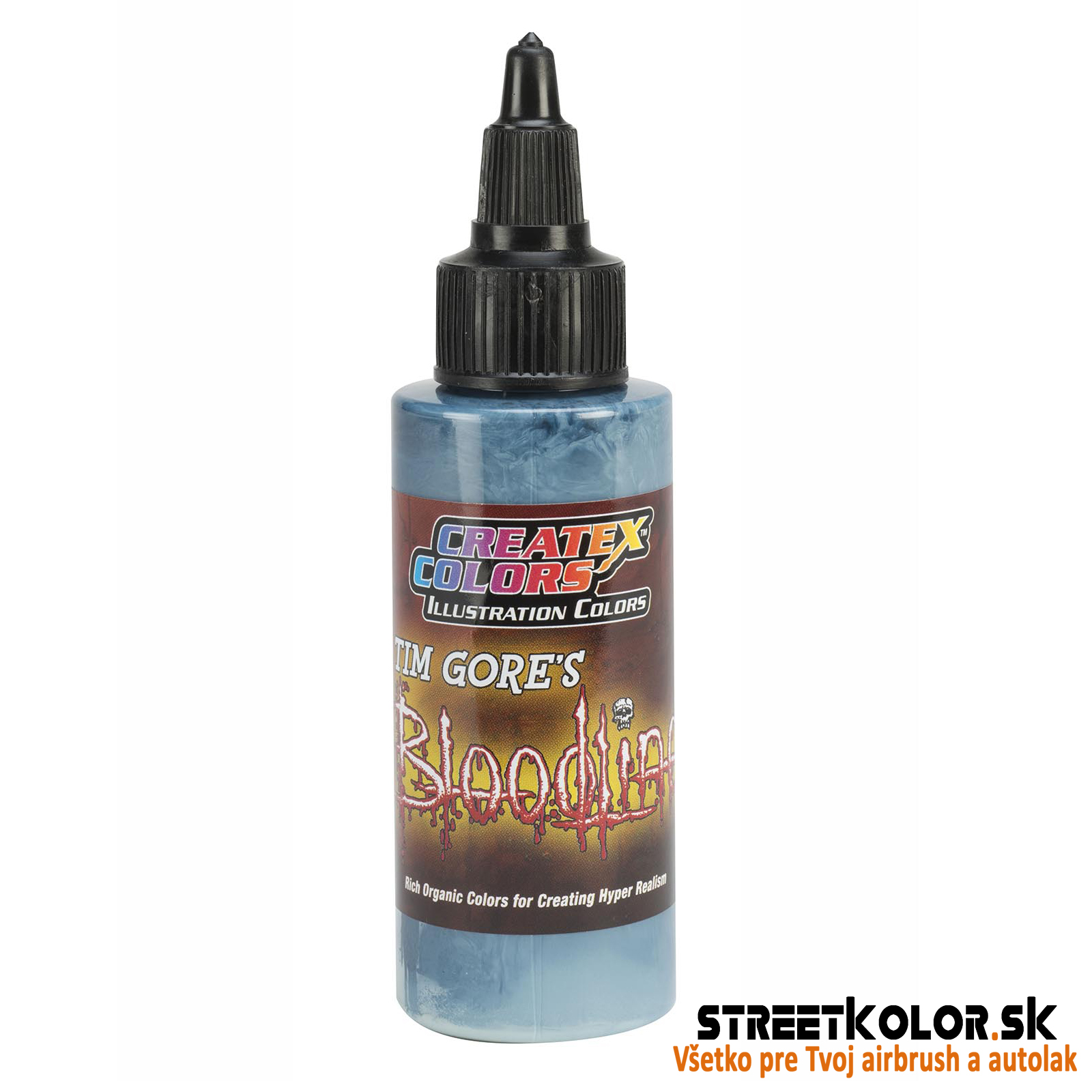 CreateX 5043 Kék illusztrációs airbrush festék 60 ml