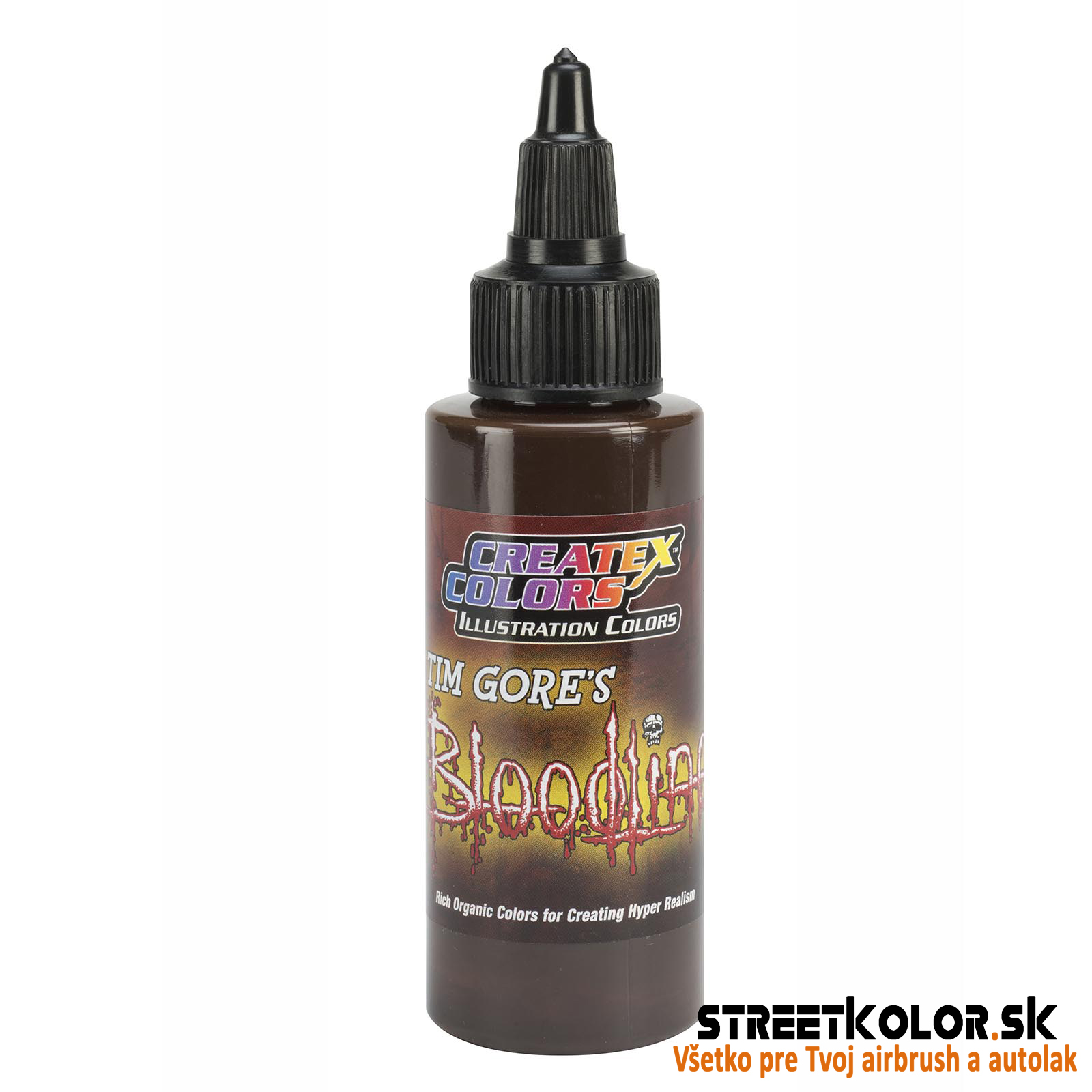 CreateX 5046 Sötétbarna illusztrációs airbrush festék 60 ml