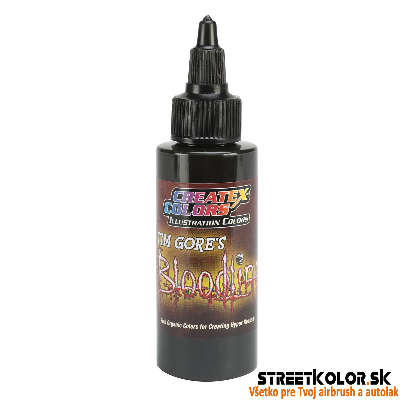 Createx 5047 Barnásfekete illusztrációs airbrush festék 60 ml