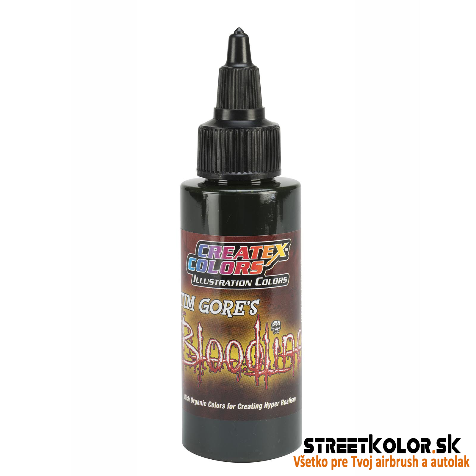 CreateX 5049 Sötétzöld illusztrációs airbrush festék 60 ml