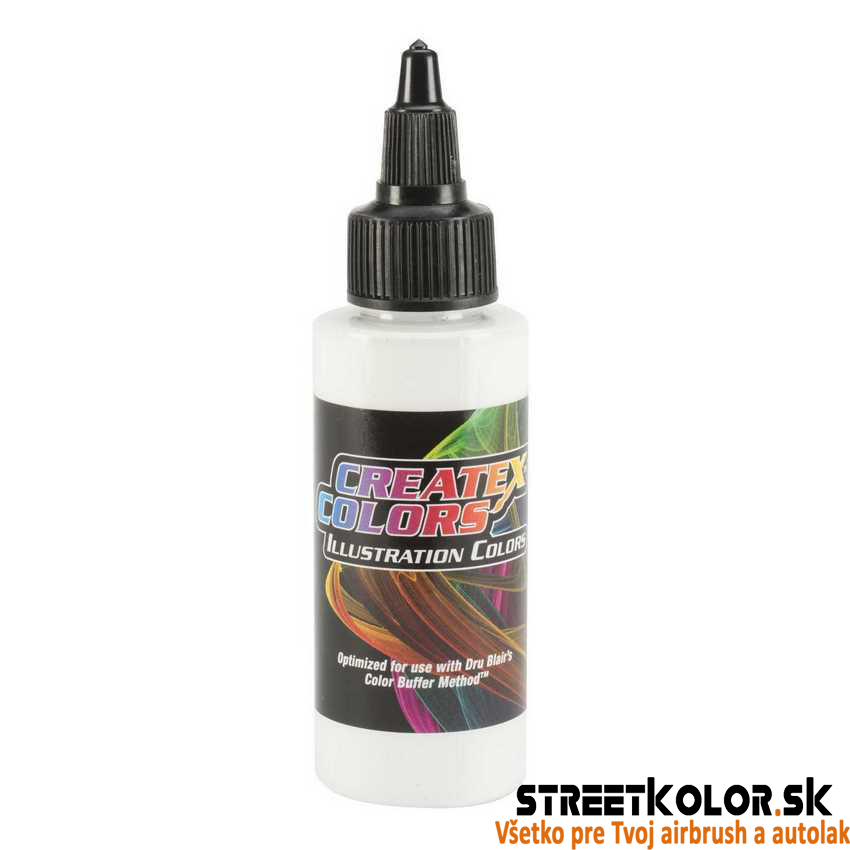 CreateX 5068 Átlátszatlan fehér illusztrációs airbrush festék 60 ml