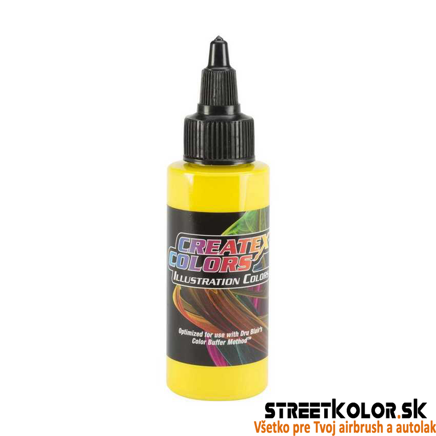 CreateX 5069 Átlátszatlan sárga illusztrációs airbrush festék 60 ml
