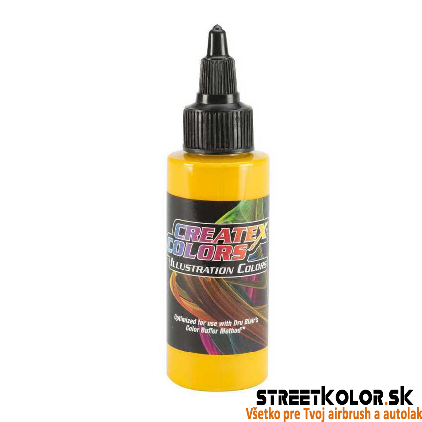 CreateX 5070 Átlátszatlan krómsárga illusztrációs airbrush festék 60 ml