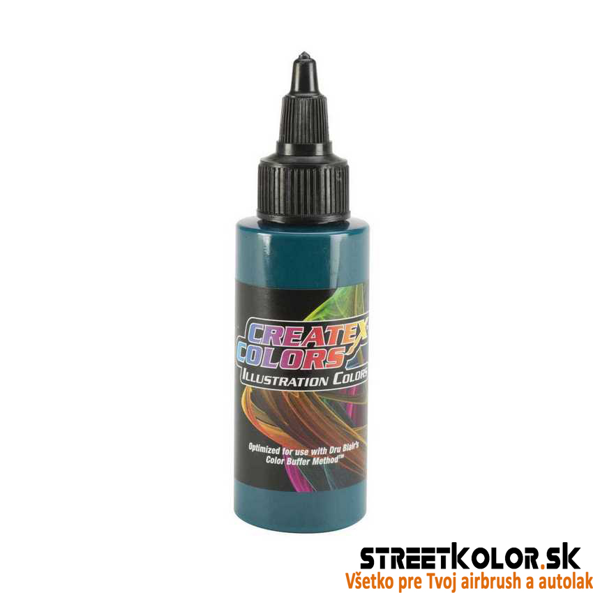 CreateX 5077 Átlátszatlan zöld illusztrációs airbrush festék 60 ml