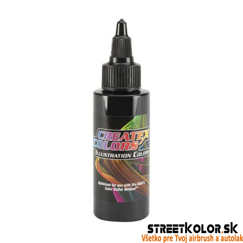 CreateX 5078 Átlátszatlan fekete illusztrációs airbrush festék 60 ml