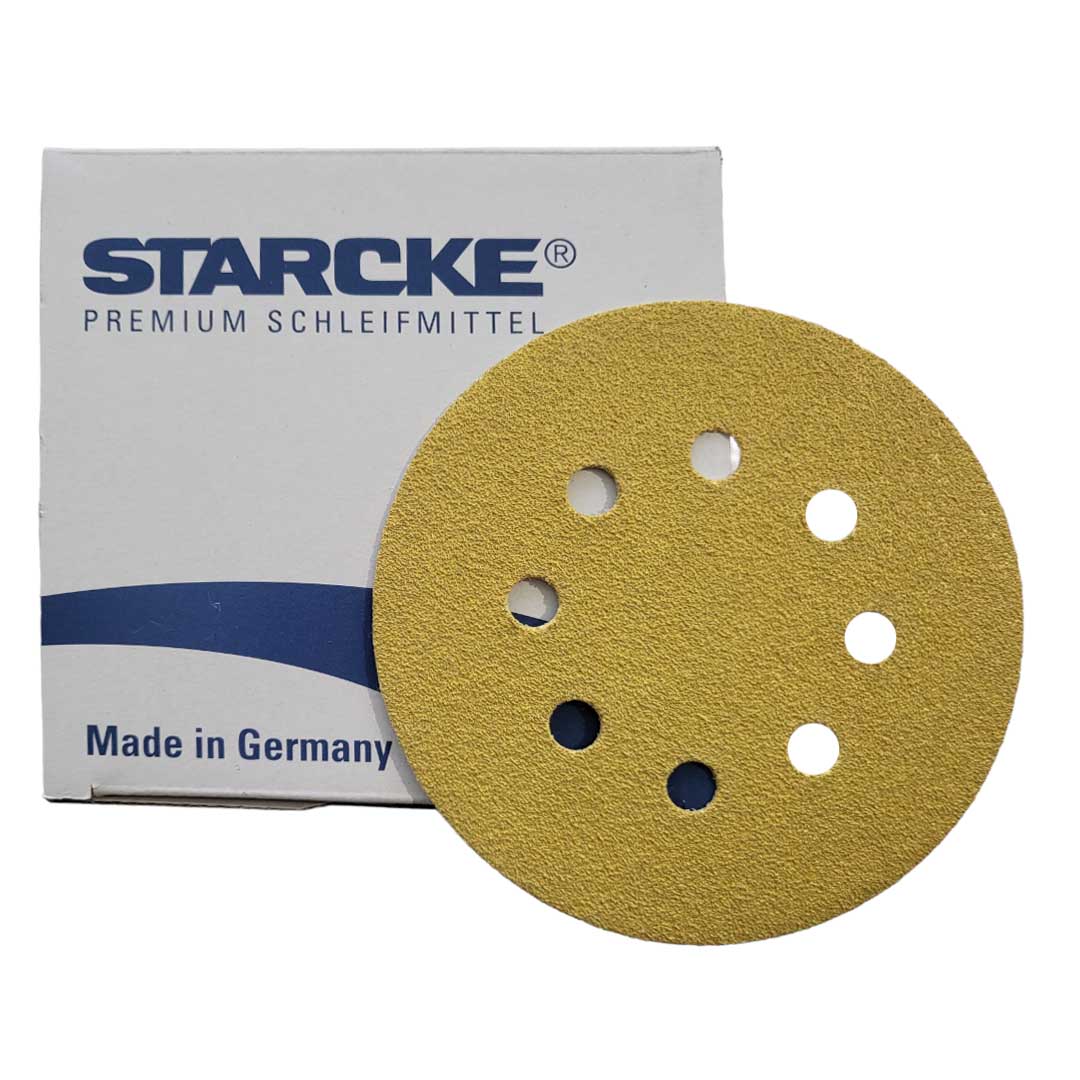 Starcke P80 csiszolótárcsa, 125mm, 8 lyuk, 1 db.