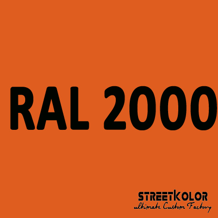 RAL 2000 Akril autófesték fényes vagy matt 1 liter + fixáló + hígító