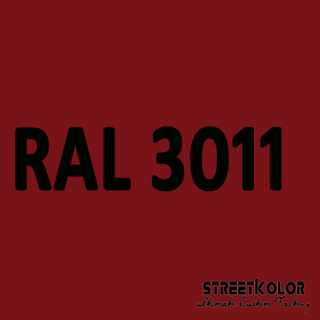 RAL 3011 Akril autófesték fényes vagy matt 1 liter + fixáló + hígító