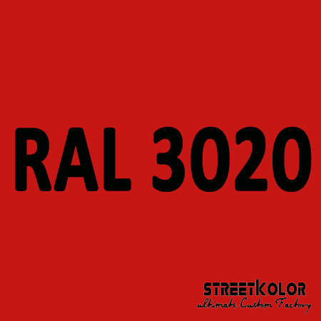 RAL 3020 Akril autófesték fényes vagy matt 1 liter + fixáló + hígító