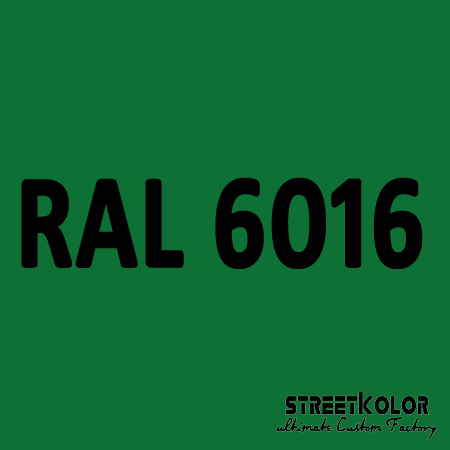 RAL 6016 Akril autófesték fényes vagy matt 1 liter + fixáló + hígító