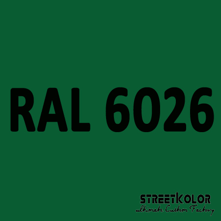 RAL 6026 Akril autófesték fényes vagy matt 1 liter + fixáló + hígító