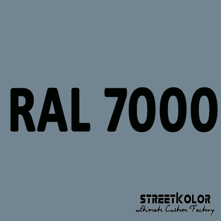 RAL 7000 Akril autófesték fényes vagy matt 1 liter + fixáló + hígító