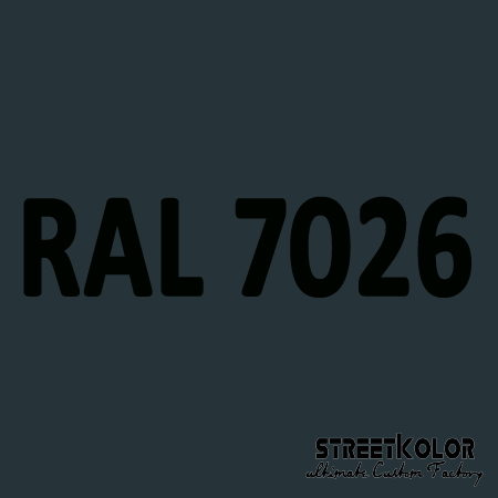RAL 7026 Akril autófesték fényes vagy matt 1 liter + fixáló + hígító