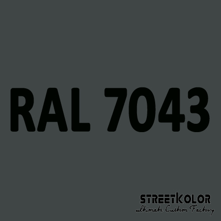 RAL 7043 Akril autófesték fényes vagy matt 1 liter + fixáló + hígító