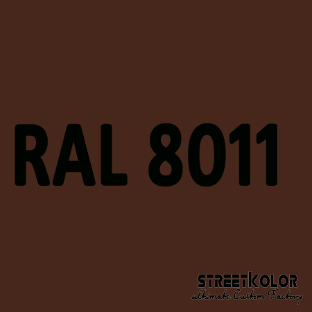 RAL 8011 Akril autófesték, fényes vagy matt 1 liter + fixáló + hígító