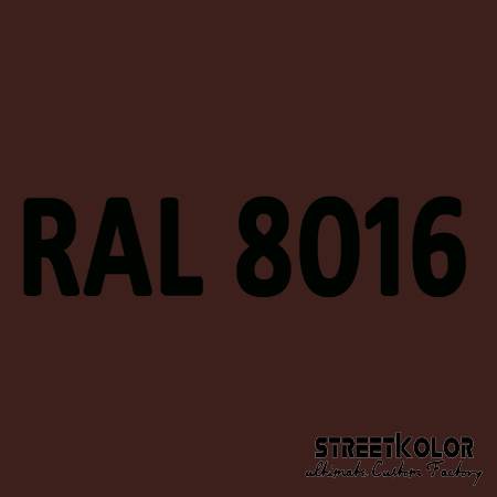 RAL 8016 Akril autófesték fényes vagy matt 1 liter + fixáló + hígító