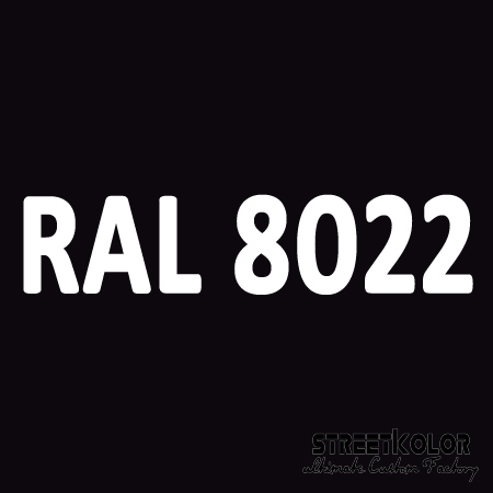 RAL 8022 Akril autófesték fényes vagy matt 1 liter + fixáló + hígító