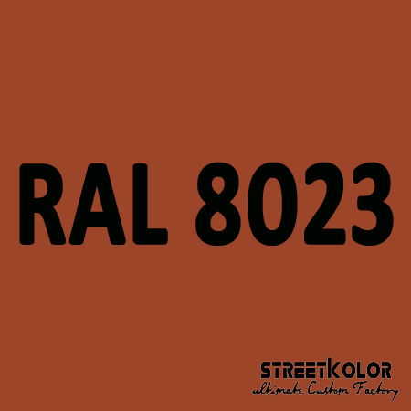 RAL 8023 Akril autófesték fényes vagy matt 1 liter + fixáló + hígító