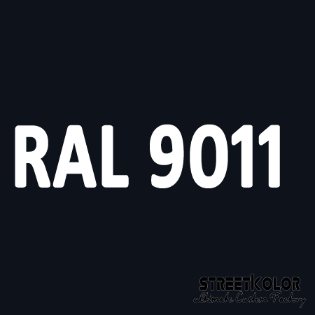 RAL 9011 Akril autófesték fényes vagy matt 1 liter + fixáló + hígító