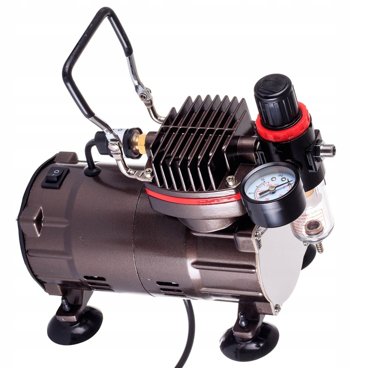 Olajmentes egyhengeres airbrush kompresszor ROYALMAX TC-80T, csak 47dB