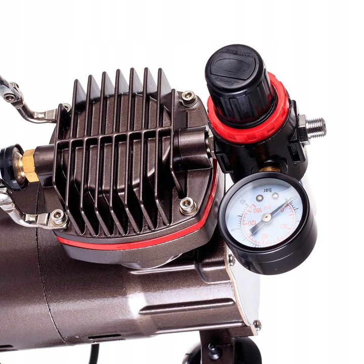 Olajmentes egyhengeres airbrush kompresszor ROYALMAX TC-80T, csak 47dB