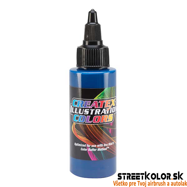 CreateX 5095 CMYK Kék illusztrációs airbrush festék 60 ml