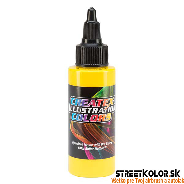 CreateX 5097 Sárga illusztrációs airbrush festék 60 ml