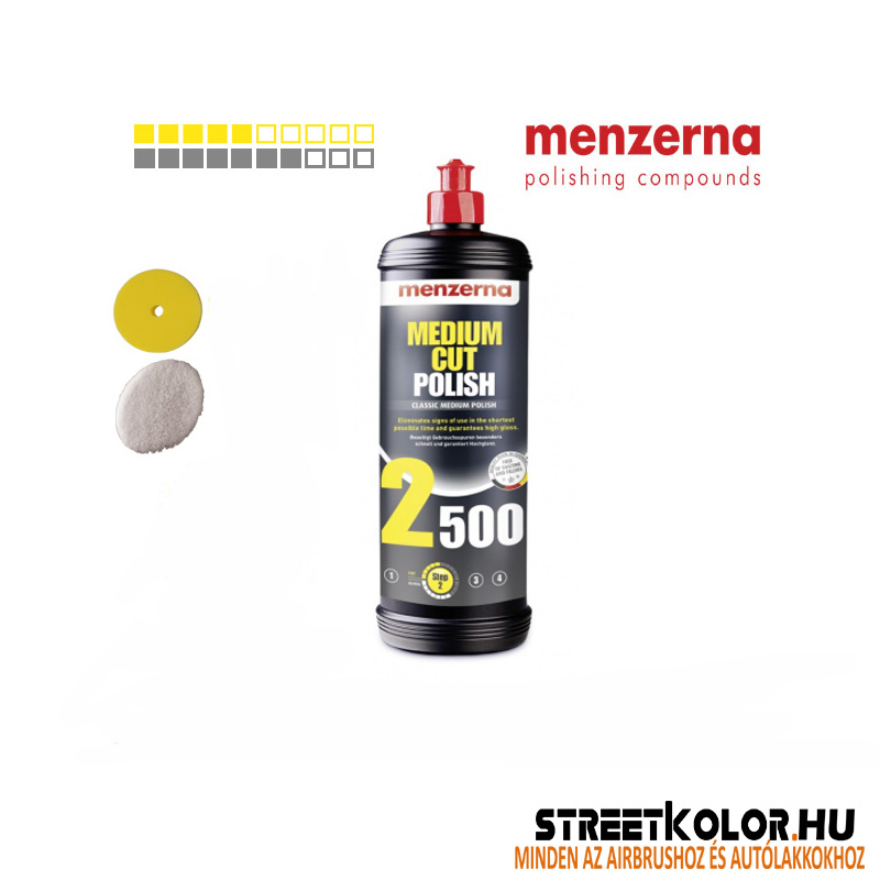 Menzerna 2500, közepes polírozó paszta, 1000ml