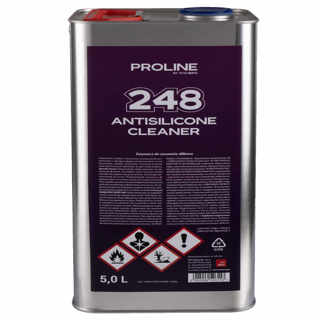 PROLINE 248 Antiszilikon, Szilikon eltávolító - zsírtalanító, 5 liter