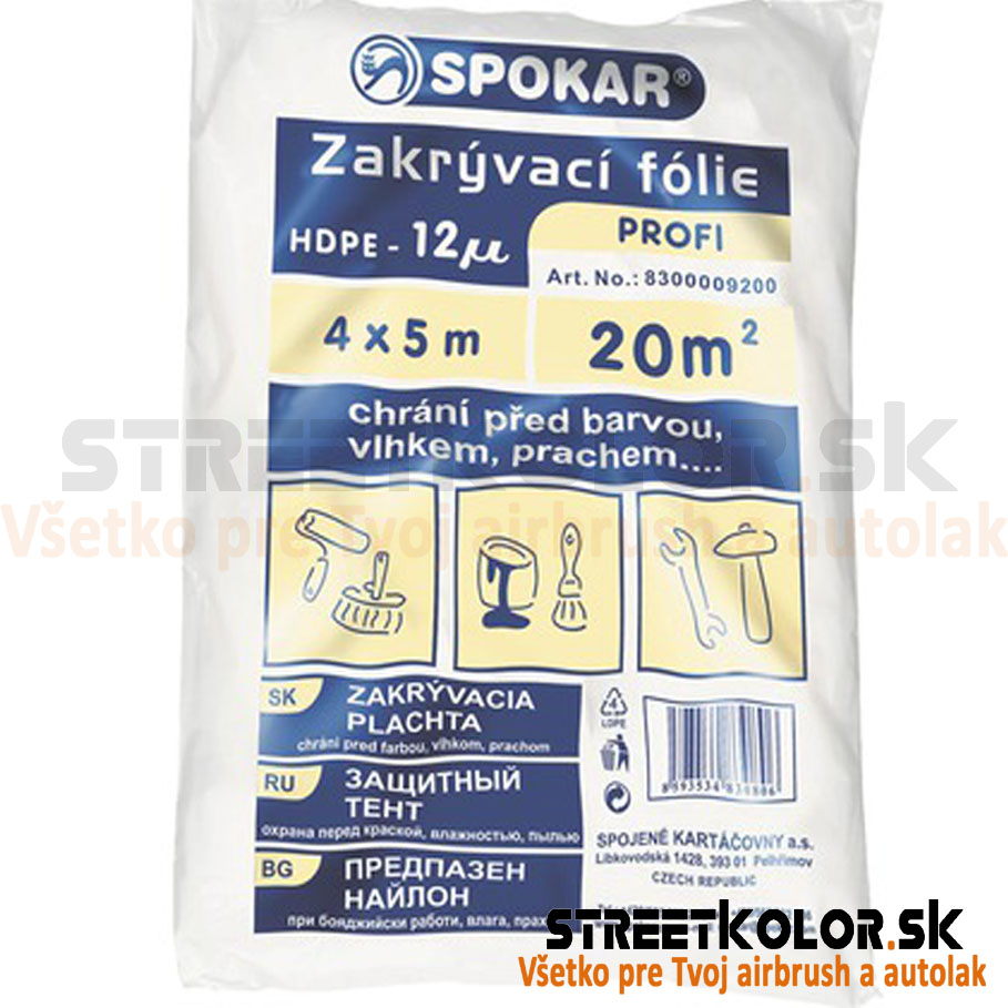 Takarófólia 4 x 5m, vastagság 12µm, HDPE