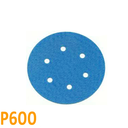 Csiszolópapír excentercsiszolóhoz, P600, Átmérő: 125mm, 6 lyuk, 1 db