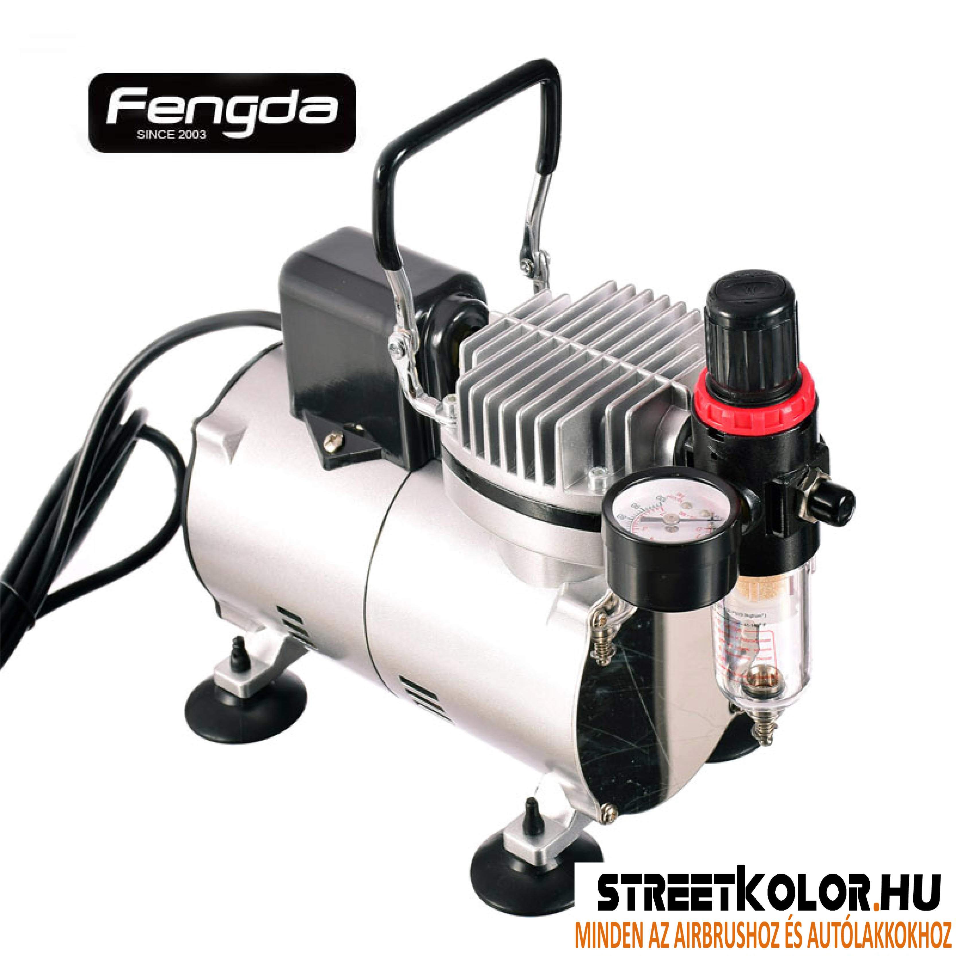 Airbrush kompresszor FENGDA ® AS18-2S ventilátorral