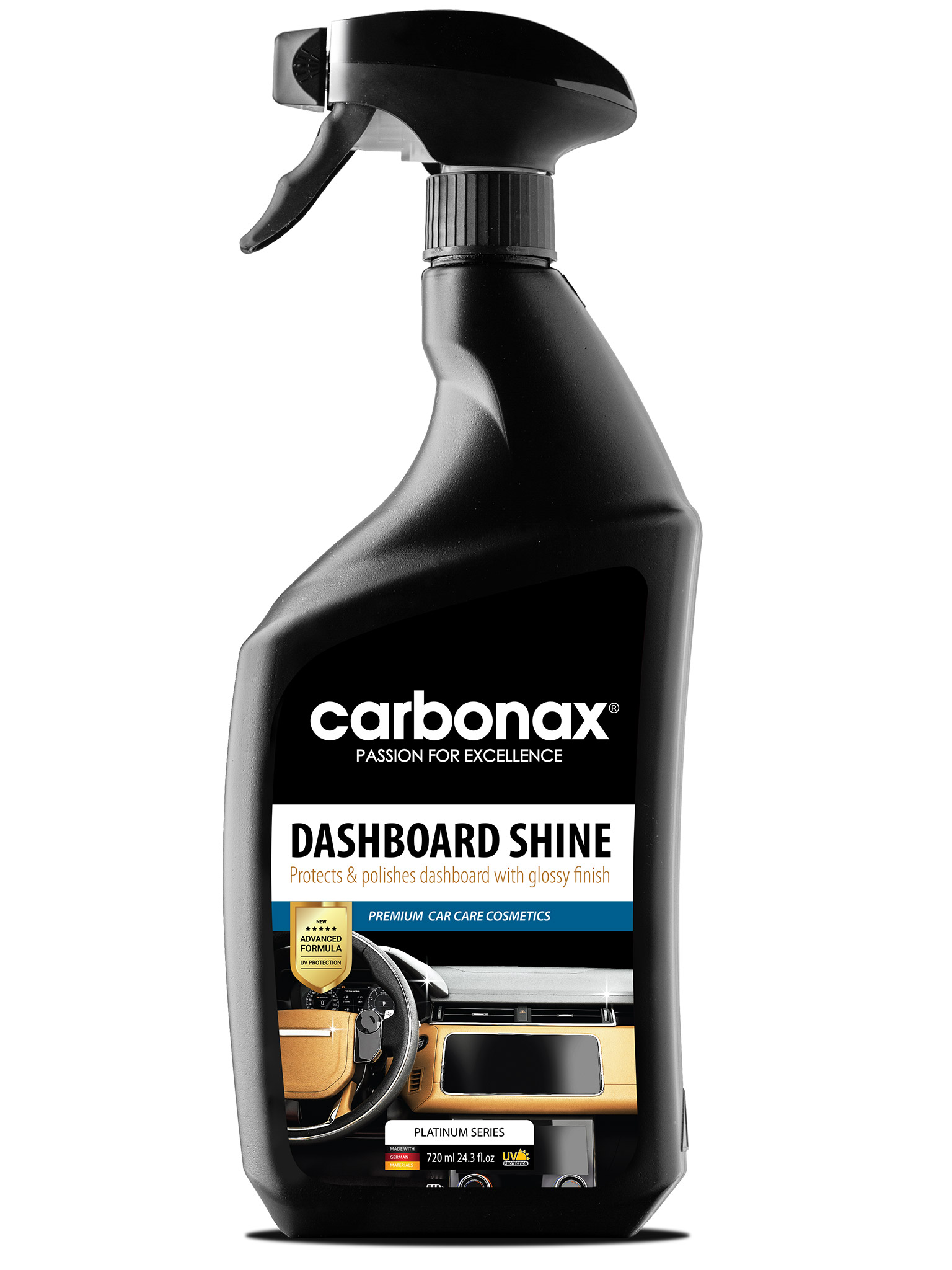 CARBONAX® Műszerfal fényező és tisztító, 720 ml