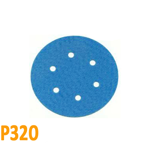 Csiszolópapír excentercsiszolóhoz, P320, Átmérő: 125mm, 6 lyuk, 1 db