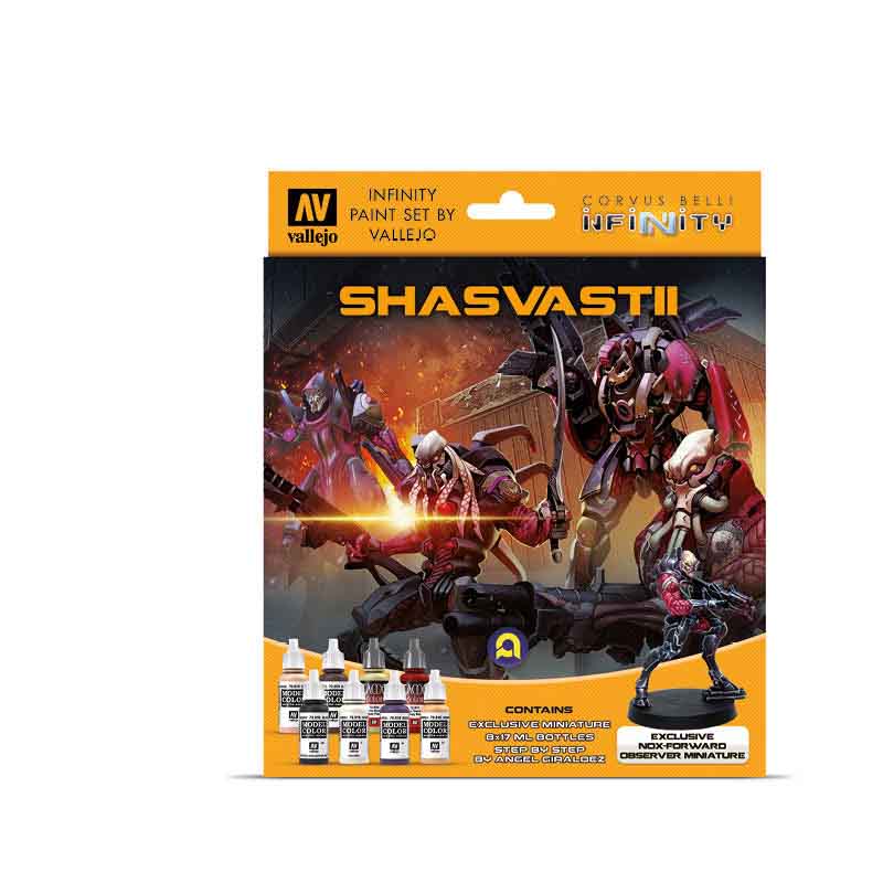 Vallejo 70241 Infinity Shasvastii Exclusive Miniature 8 Colour Actylic Paint Set