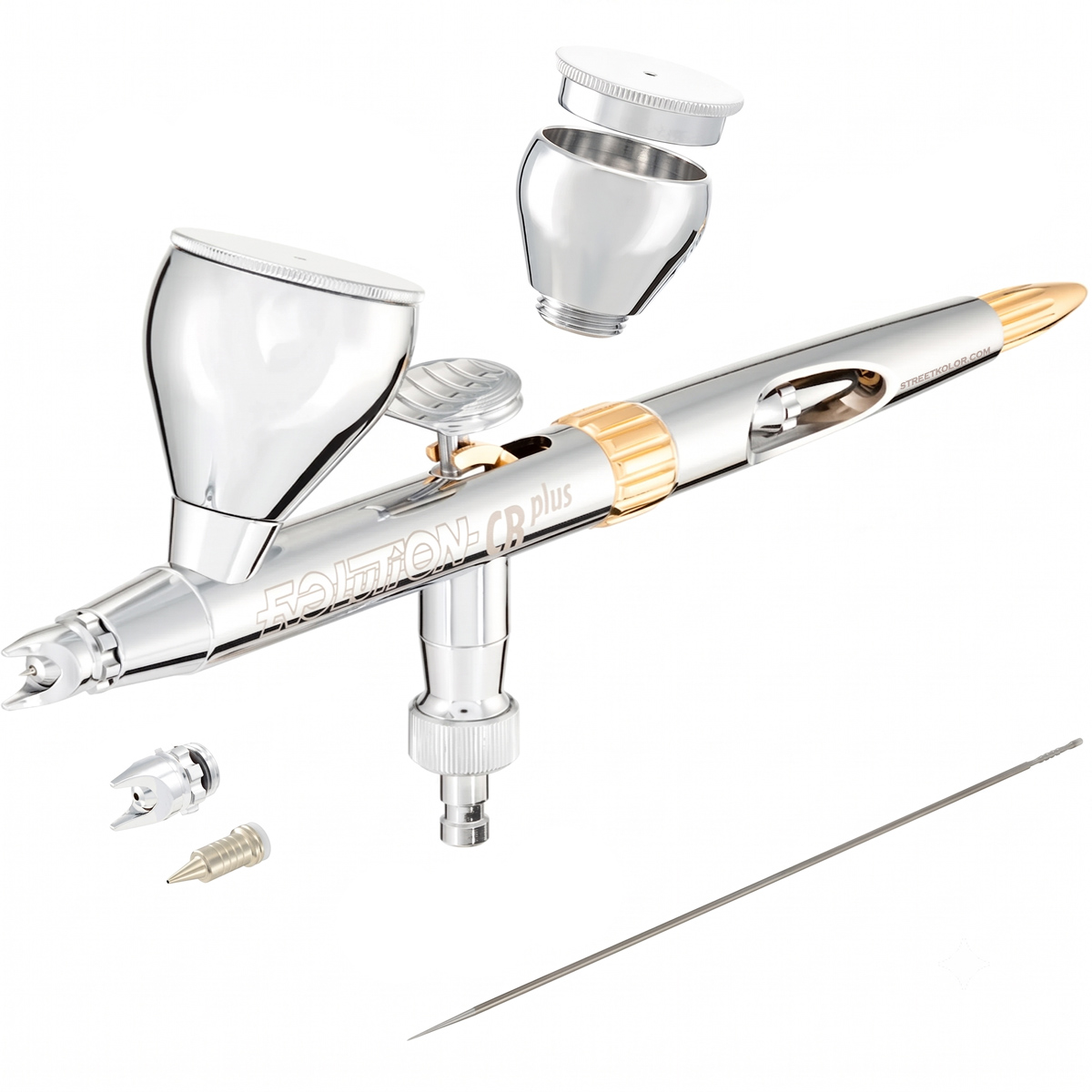 HARDER & STEENBECK Evolution CRplus 2in1 airbrush szórópisztoly 0,28+0,45mm, 2024-es Modell