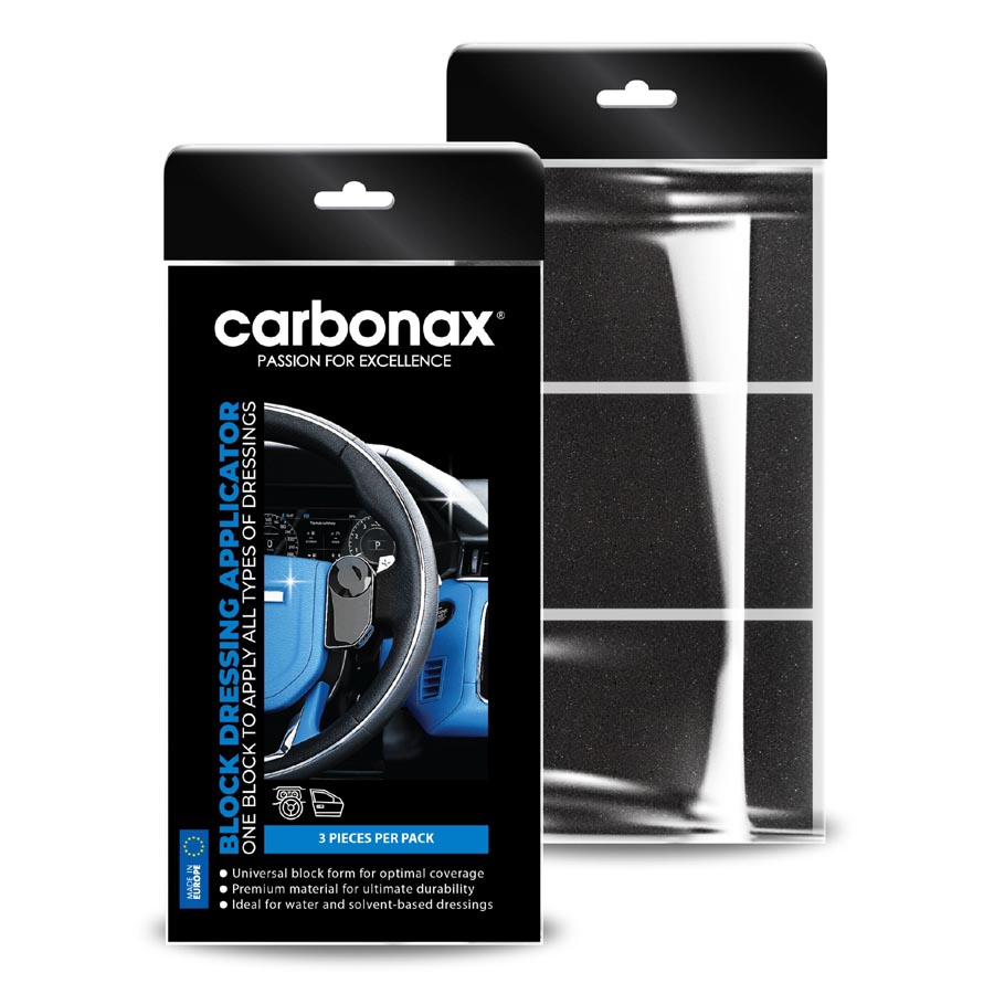 CARBONAX® szögletes univerzális szivacs minden tisztító és konzerváló oldathoz