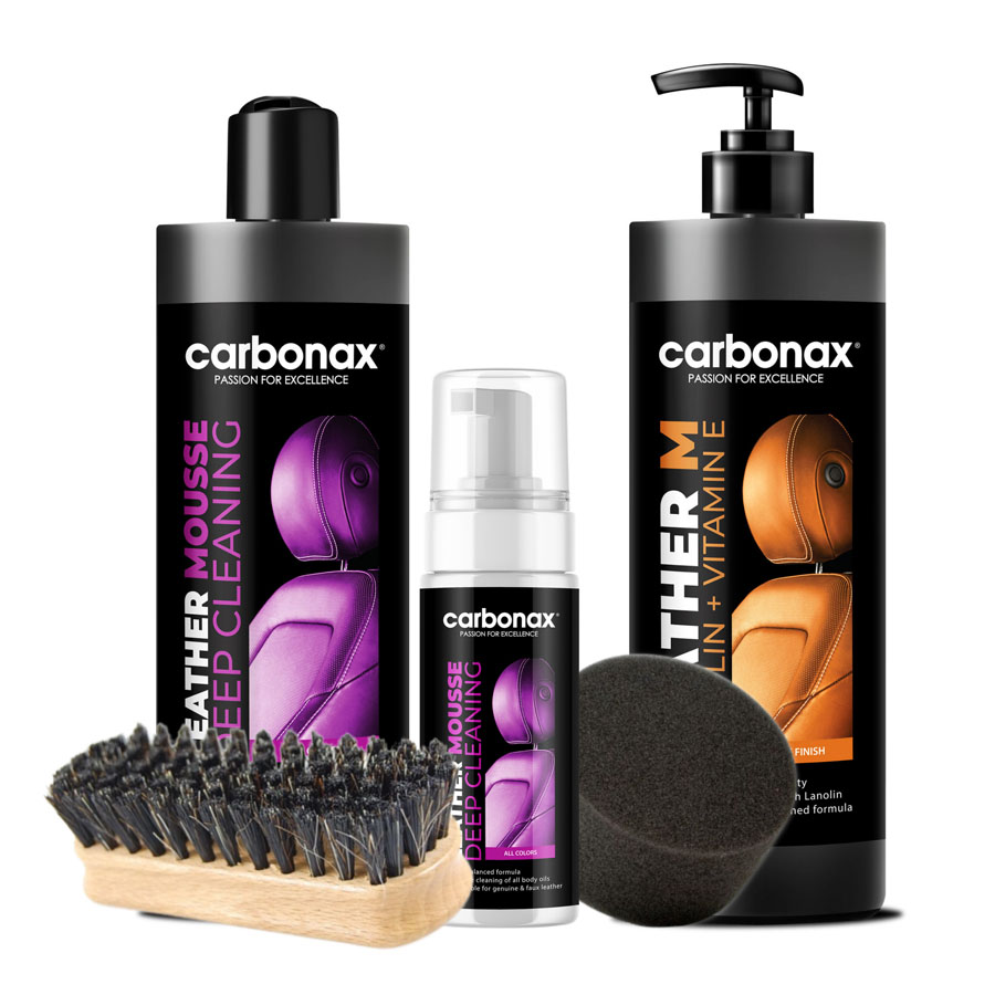 CARBONAX LEATHER MATT SET - teljes készlet a matt bőr tisztításához