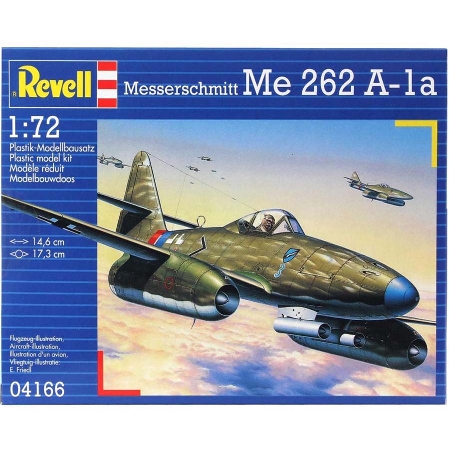 Revell Messerschmitt Me 262 A-1a Model Set repülőgép 1:72, 56 részes