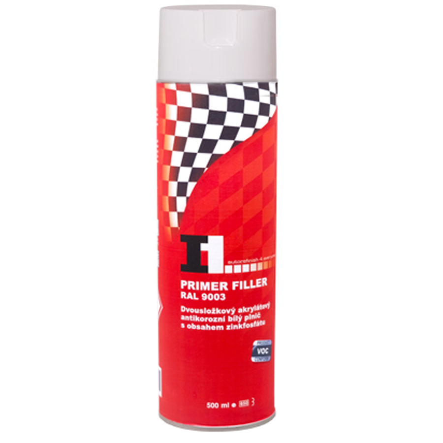 2K AKRIL TÖLTŐALAPOZÓ + FILLER SPRAY - RAL9003 FEHÉR, 500ML