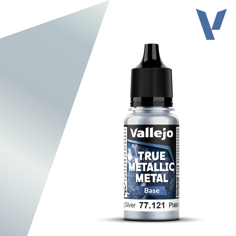 VALLEJO TRUE METALLIC 77.121 Ezüstmetál akril airbrush festék 18 ml