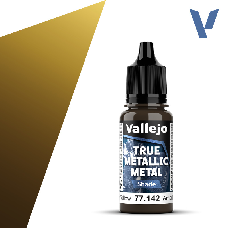 VALLEJO TRUE METALLIC 77.142 Sárgametál akril airbrush festék 18 ml